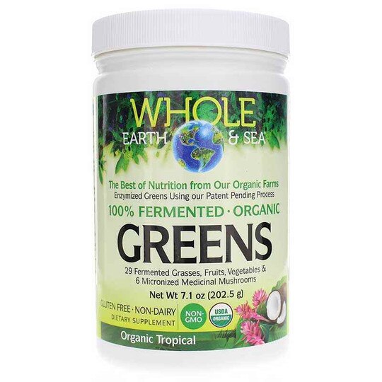 Whole Earth & Sea Fermented Greens Tropical, NF